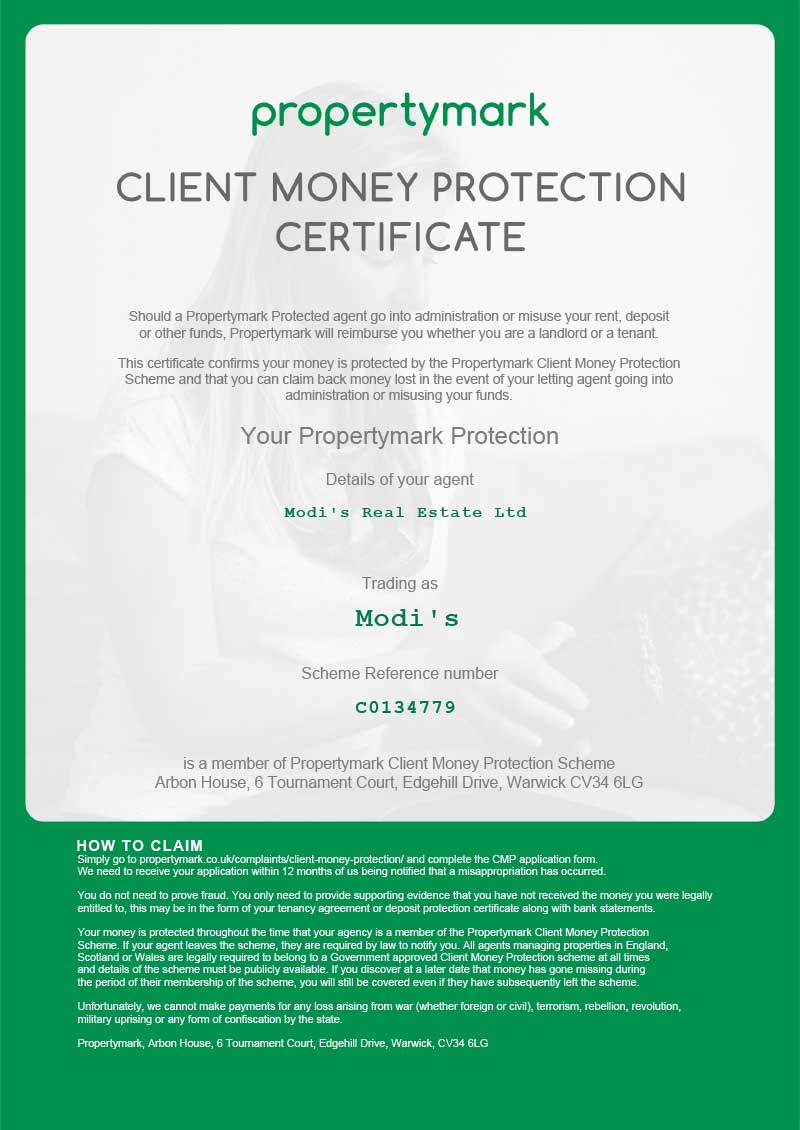 CMP certificate - Propertymark Security - coming soon
